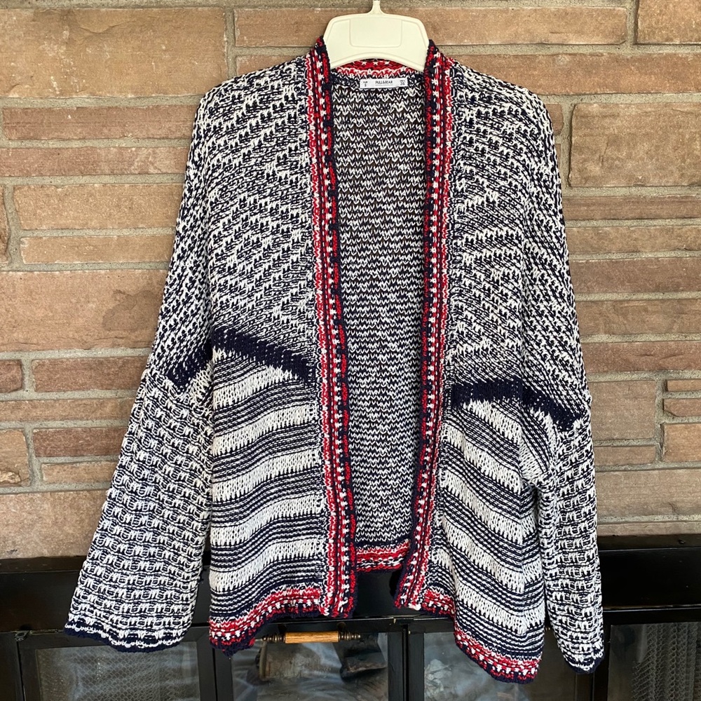 Pull&Bear Open Front Knit Cardigan